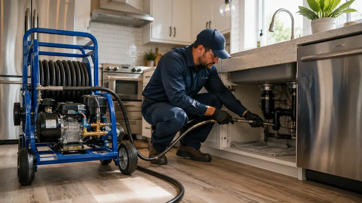 Kitchen Drain Hydro Jetting in Weldon