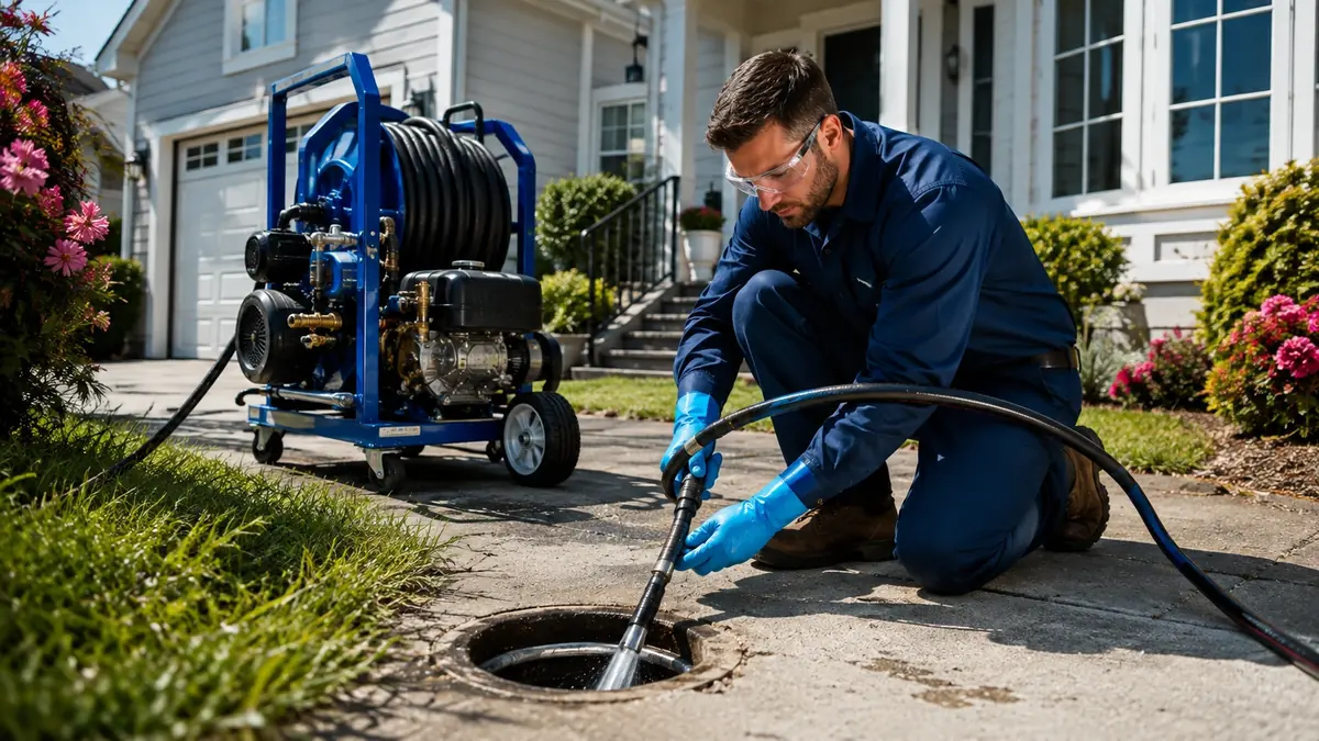 Residential Hydro Jet Drain Cleaning in Weldon