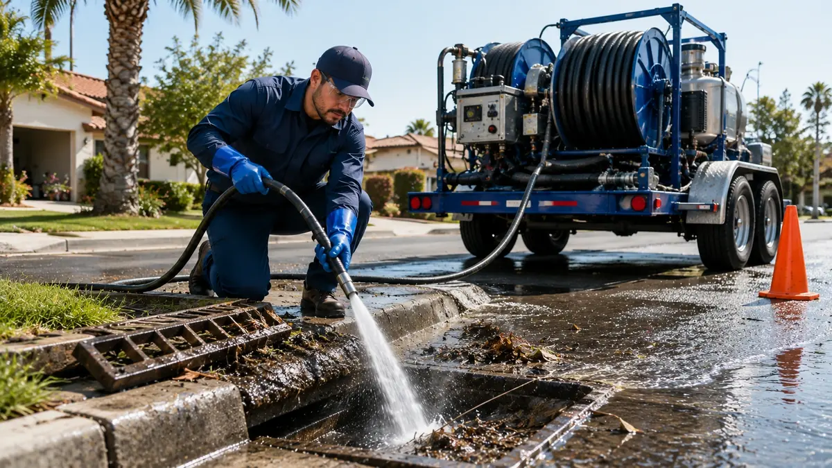 Storm Drain Hydro Jet Cleaning in Weldon